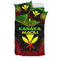 Kanaka Maoli Polynesian Chief Duvet Cover Set - Reggae Version - Polynesian Pride