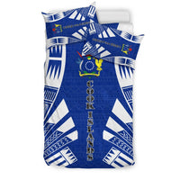 Cook Islands Duvet Cover Set - Polynesian Tattoo Flag - Polynesian Pride