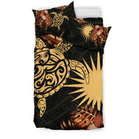 Polynesian Duvet Cover Set - Marshall Islands Duvet Cover Set Turtle Lucky - Polynesian Pride