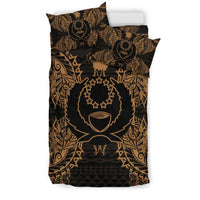 Polynesian Bedding Set - Pohnpei Duvet Cover Set Map Gold - Polynesian Pride