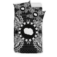 Polynesian Bedding Set - Cook Islands Duvet Cover Set Map Black - Polynesian Pride