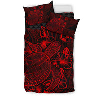 Polynesian Bedding Set - Tonga Duvet Cover Set Red Color - Polynesian Pride