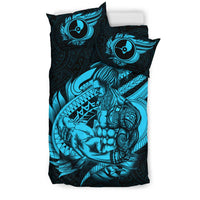 Polynesian Bedding Set - Yap Duvet Cover Set Father And Son Emerald - Polynesian Pride