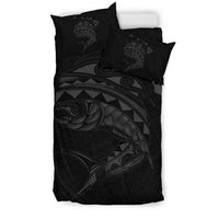 Hawaii Polynesian Mahi - Mahi Common Dolphinfish Bedding Set - Grey - Polynesian Pride