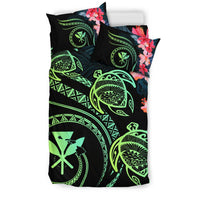 Hawaii Bedding Set - Hawaii Turtle Polynesian Tropical Bedding Set - Cora Style Yellow - Polynesian Pride