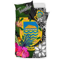 Tuvalu Bedding Set - Turtle Plumeria Banana Leaf - Polynesian Pride
