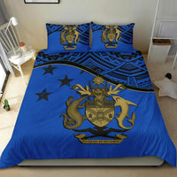 Solomon Island Duvet Cover Set - Flag & Coat Of Arms Blue - Polynesian Pride