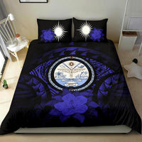 Marshall Island Duvet Cover Set - Marshall Island Seal & Dark Blue Hibiscus - Polynesian Pride