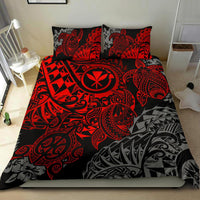 Polynesian Hawaii (Kanaka Maoli) Duvet Cover Set - Red Hibiscus Turtle Flowing - Polynesian Pride