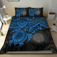 Northern Mariana Islands Polynesian Duvet Cover Set - Blue Turtle - Polynesian Pride