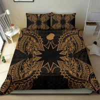 Polynesian Bedding Set - Nauru Duvet Cover Set Map Gold - Polynesian Pride