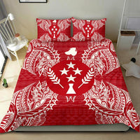 Polynesian Bedding Set - Kosrae Duvet Cover Set Map Red White - Polynesian Pride