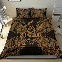 Polynesian Bedding Set - Guam Duvet Cover Set Map Gold - Polynesian Pride