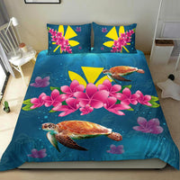 Hawaiian Plumeria Kanaka Turtle Sea Polynesian Bedding Set - Polynesian Pride