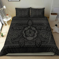 Hawaiian Turtle Polyensian Tribal Bedding Set Grey - Polynesian Pride