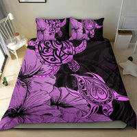 Hawaii Turtle Bedding Set Polynesian Hibiscus Art Pink AH - Polynesian Pride