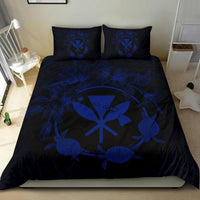 Hawaii Kanaka Turtle Hibiscus Polynesian Bedding Set - Anthea Style Blue - Polynesian Pride