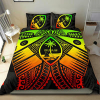Guam Polynesian Bedding Set - Guam Reggae Seal with Polynesian Tattoo - Polynesian Pride