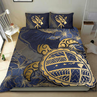 Hawaii Bedding Set - Hawaii Turtle Hibiscus Gold Bedding Set - Kyn Style - Polynesian Pride