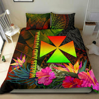 Wallis and Futuna Polynesian Bedding Set - Hibiscus and Banana Leaves - Polynesian Pride
