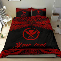 Hawaii Polynesian Custom Personalised Bedding set - Hawaii Pride Red Version Red - Polynesian Pride