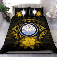 Marshall Island Duvet Cover Set - Marshall Island Seal & Yellow Hibiscus - Polynesian Pride