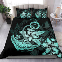 Hawaiian Anchor Plumeria Hamerhead Shark Polynesian Bedding Set - Turquoise - Polynesian Pride