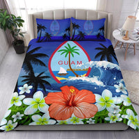 Guam Bedding Set Coat Of Arms Hibiscus - Polynesian Pride