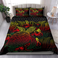 Polynesian Bedding Set - Niue Duvet Cover Set Reggae Color - Polynesian Pride
