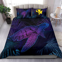 Hawaii Bedding Set - Hawaii Turtle And Palm Polynesian Retrospective - Polynesian Pride
