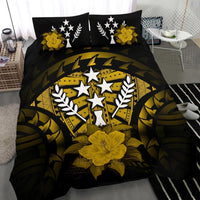 Kosrae Duvet Cover Set - Kosrae Flag & Yellow Hibiscus - Polynesian Pride