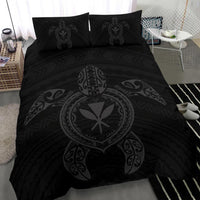Hawaiian Turtle Kanaka Polynesian Bedding Set - Gray - Polynesian Pride