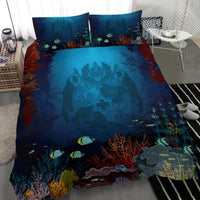 Polynesian Bedding Set - Tonga Duvet Cover Set Under Sea - Polynesian Pride