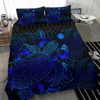Polynesian Bedding Set - Marshall Islands Duvet Cover Set Blue Color - Polynesian Pride