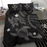 Hawaii Bedding Set - Hawaii Polynesian Turtle Hibiscus Bedding Set - Gray - Polynesian Pride