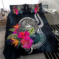 Polynesian Bedding Set - American Samoa Duvet Cover Set Tropical Flowers - Polynesian Pride