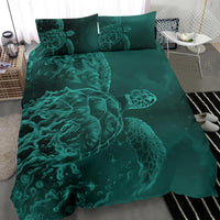 Hawaii Sea Turtle Water Color Travel Galaxy Bedding Set - AH - Turquoise - Polynesian Pride
