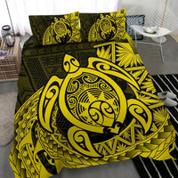 Hawaii Bedding Set - Hawaii Polynesian Turtle Bedding Set - Daria Style Yellow - Polynesian Pride