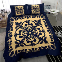 Hawaii Bedding Set Royal Pattern - Indigo - Polynesian Pride
