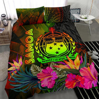 Samoa Polynesian Bedding Set - Hibiscus and Banana Leaves - Polynesian Pride