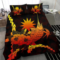 Nauru Polynesian Bedding Set - Swordfish With Hibiscus - Polynesian Pride