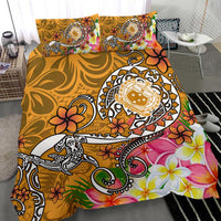 Samoa Bedding Set - Turtle Plumeria (Gold) - Polynesian Pride