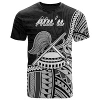 American Samoa T Shirt Atuu Polynesian Patterns Unisex Black - Polynesian Pride