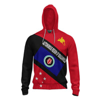 Papua New Guinea Hoodie Autonomous Region of Bougainville Province Unisex Red - Polynesian Pride