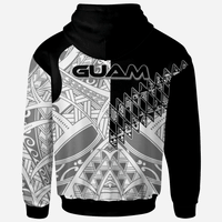 Guam Zip Hoodie Symmetry Style - Polynesian Pride