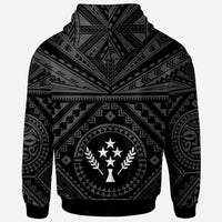 Kosrae Custom Hoodie Kosrae Flag In Polynesian Tattoo Style (Black) - Polynesian Pride