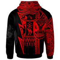 Custom Polynesian Tonga Hoodie Maui Moana Tattoo with Seal Tonga - Polynesian Pride