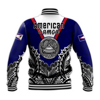 American Samoa Baseball Jacket Bald Eagle Mix Polynesian LT13 - Polynesian Pride