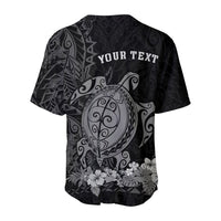 (Custom Personalised) Hawaii Polynesian Baseball Jersey Gray Sea Turtles Hawaiian LT13 - Polynesian Pride