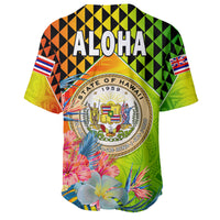 Hawaii Baseball Jersey Hawaiian Tribal Kanaka Maoli Hibiscus LT14 - Polynesian Pride